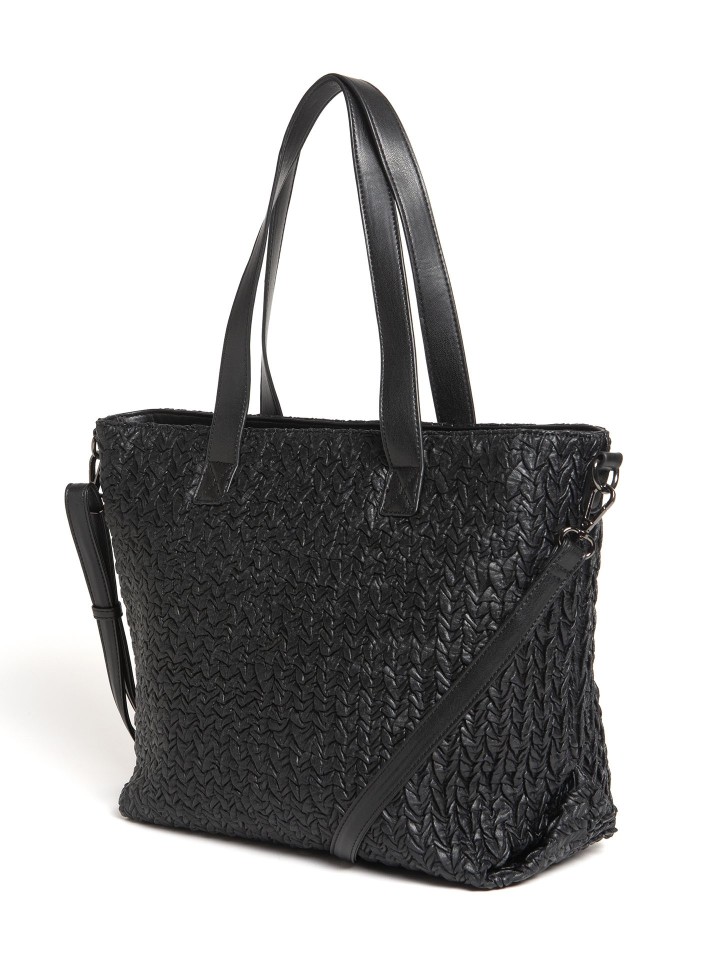 Mala Shopper Com Material Texturado