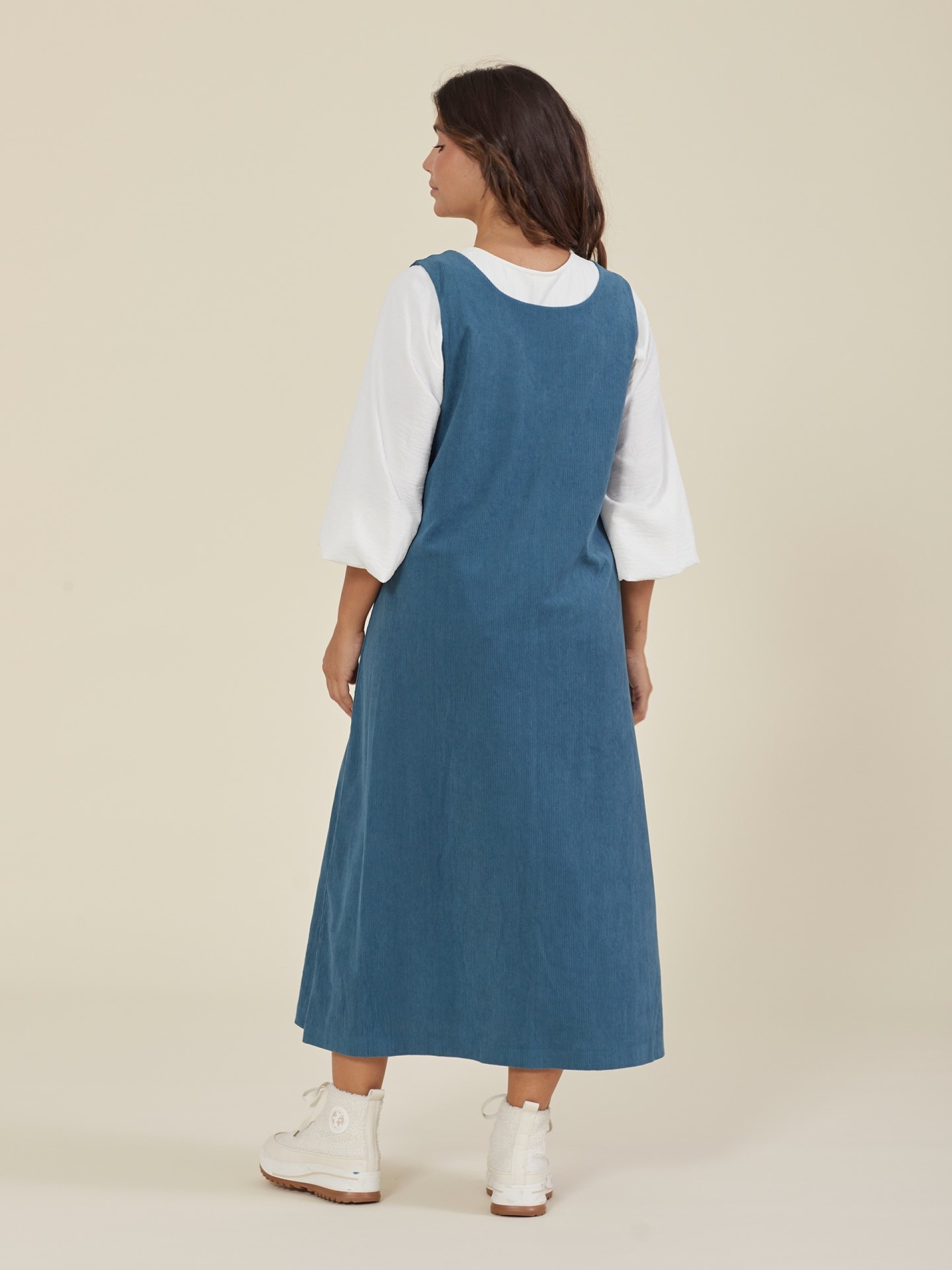 Vestido Midi Em Bombazine