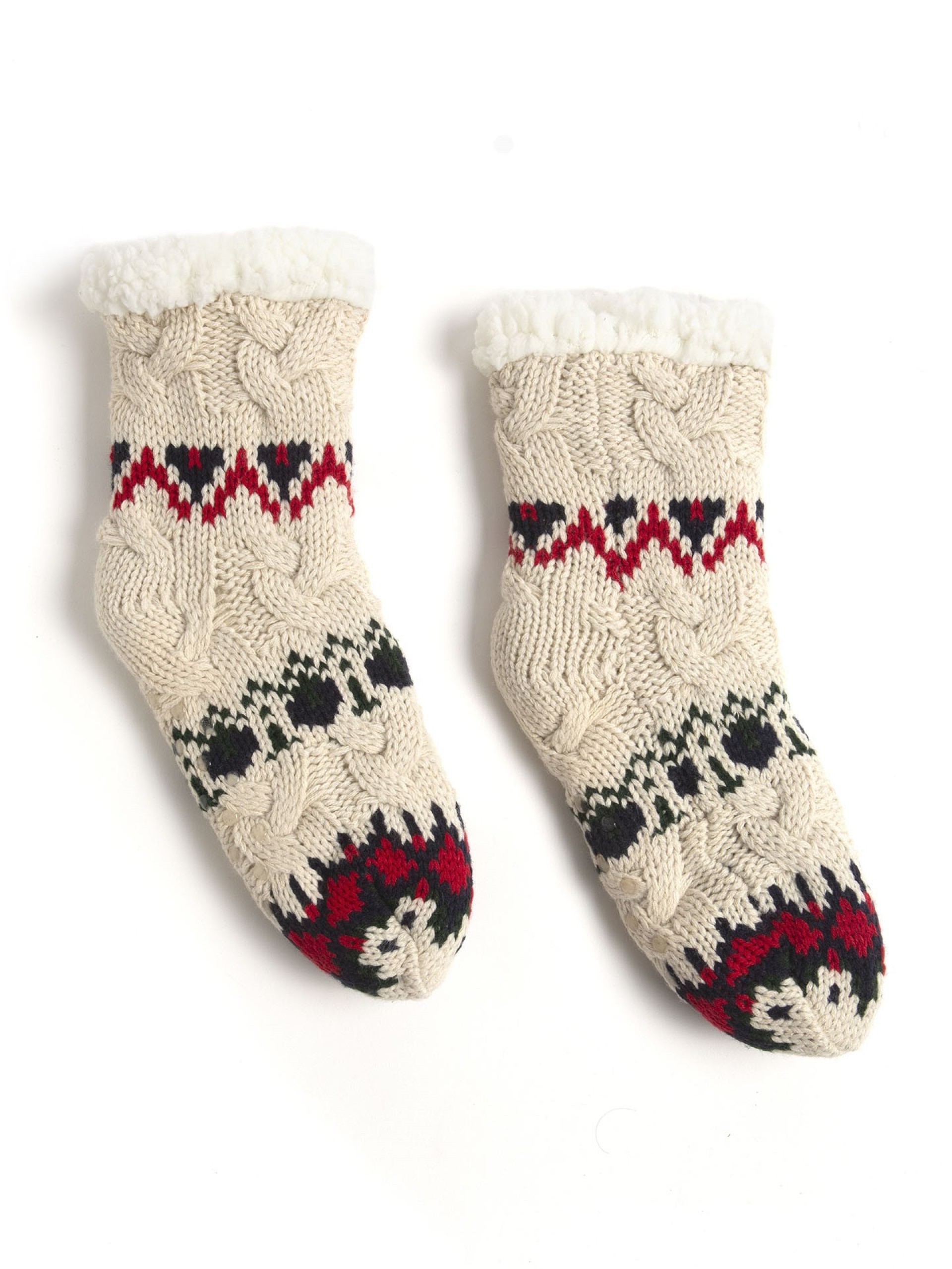 Meia Em Malha Natalicia