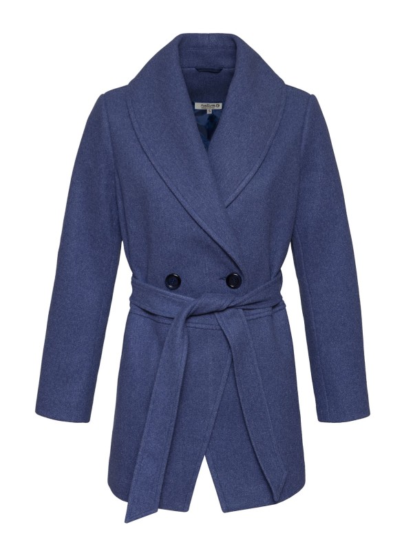 Casaco Azul Com Cinto