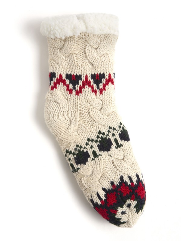 Meia Em Malha Natalicia