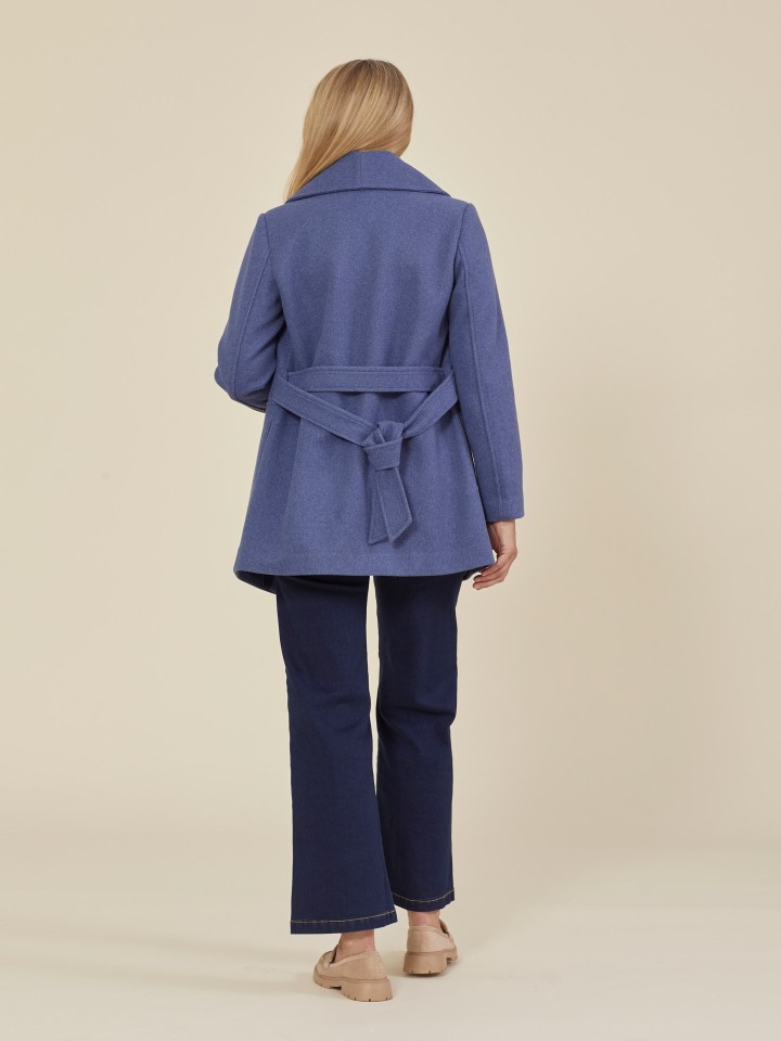 Casaco Azul Com Cinto