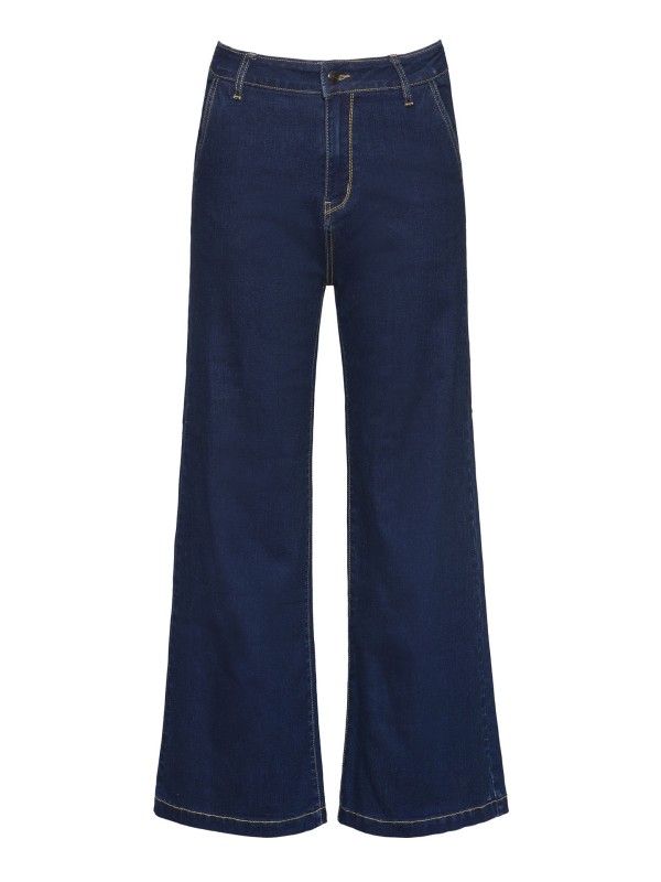 Jeans De Ganga Escura