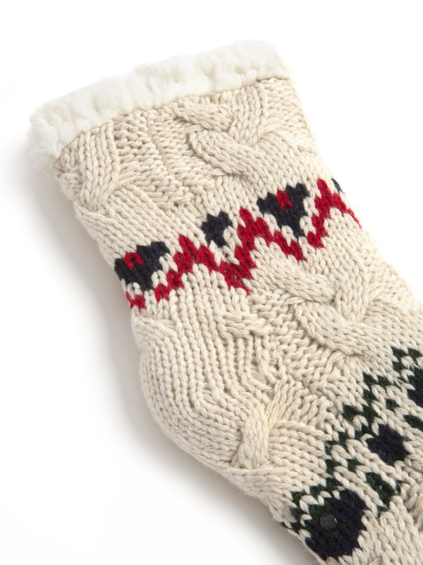 Meia Em Malha Natalicia