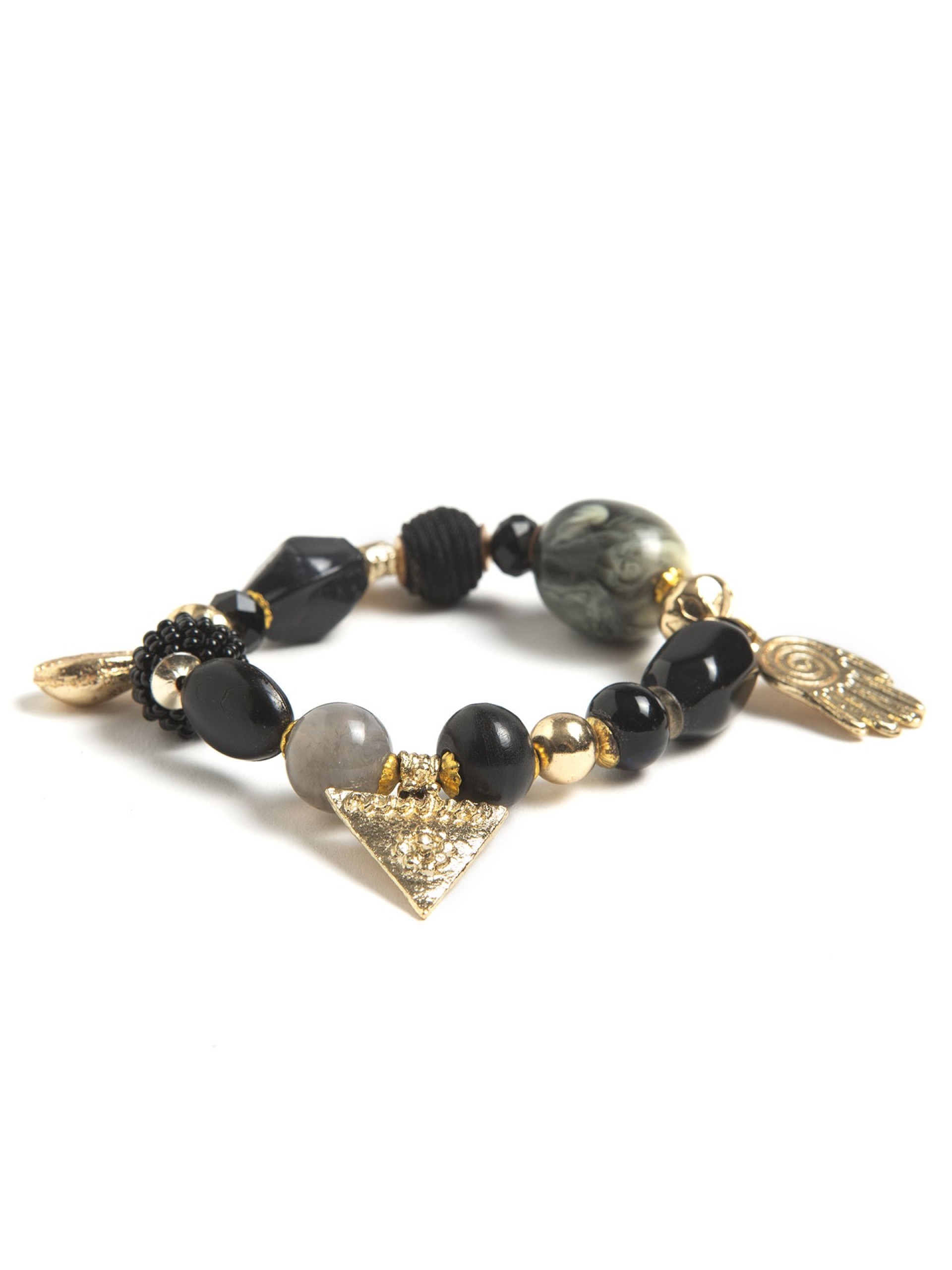 Pulseira Preta & Dourada