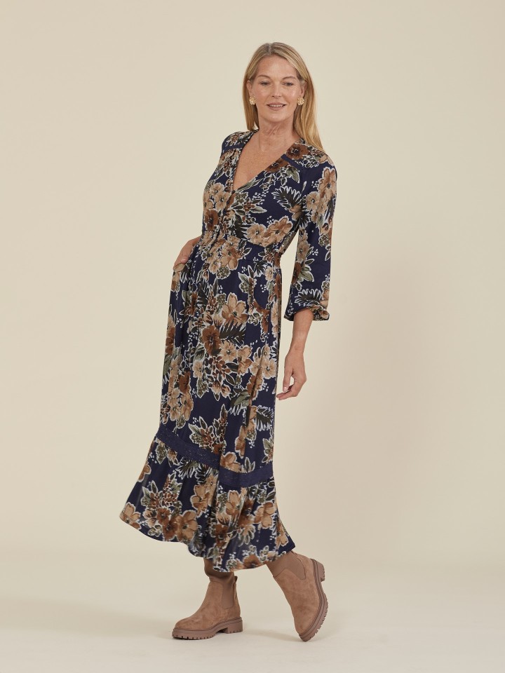 Vestido Com Padrao Floral