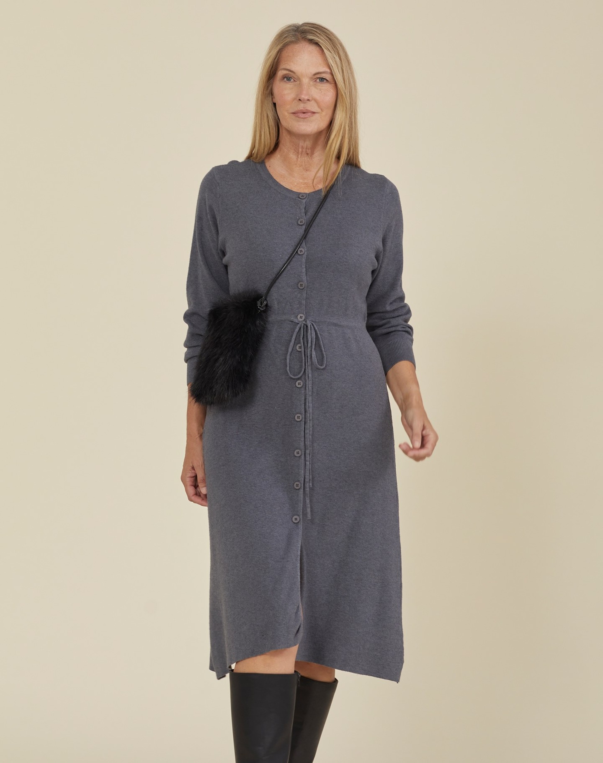 Vestido De Malha Comfy