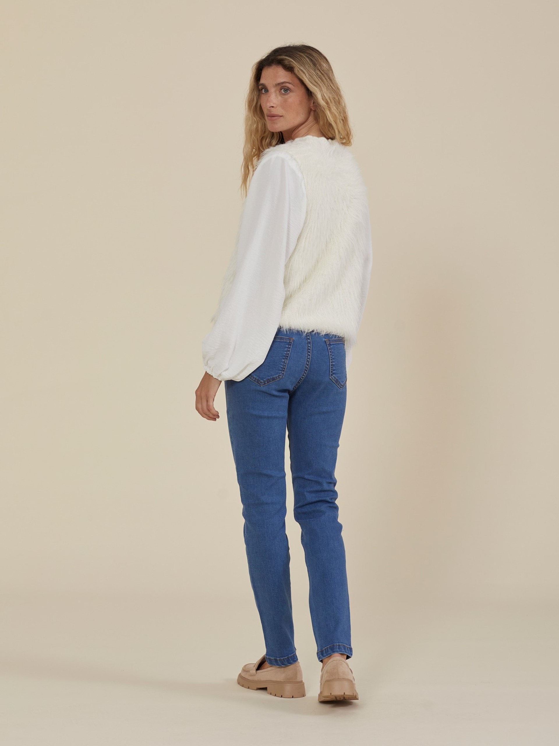 Colete De Malha Branco