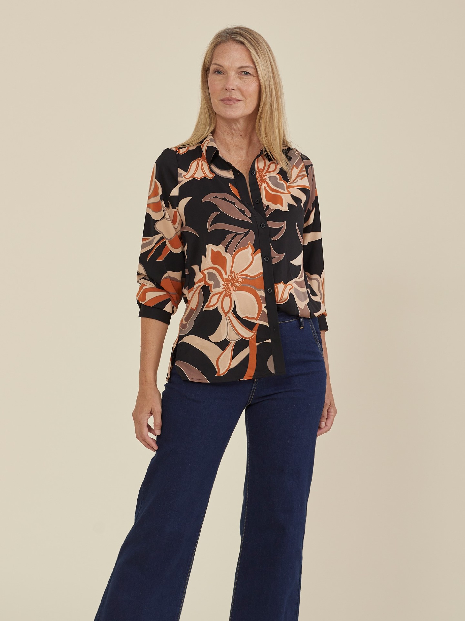 Camisa Estampado Laranja