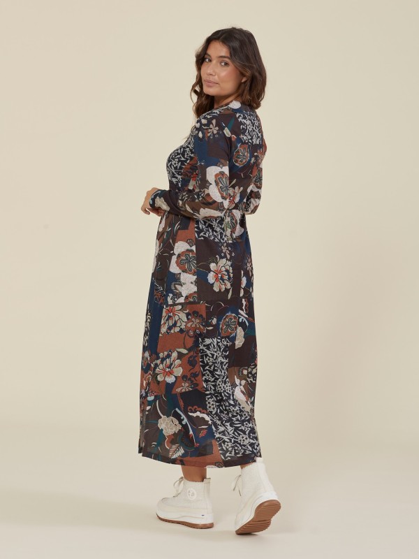 Vestido Estampado Malha Fina