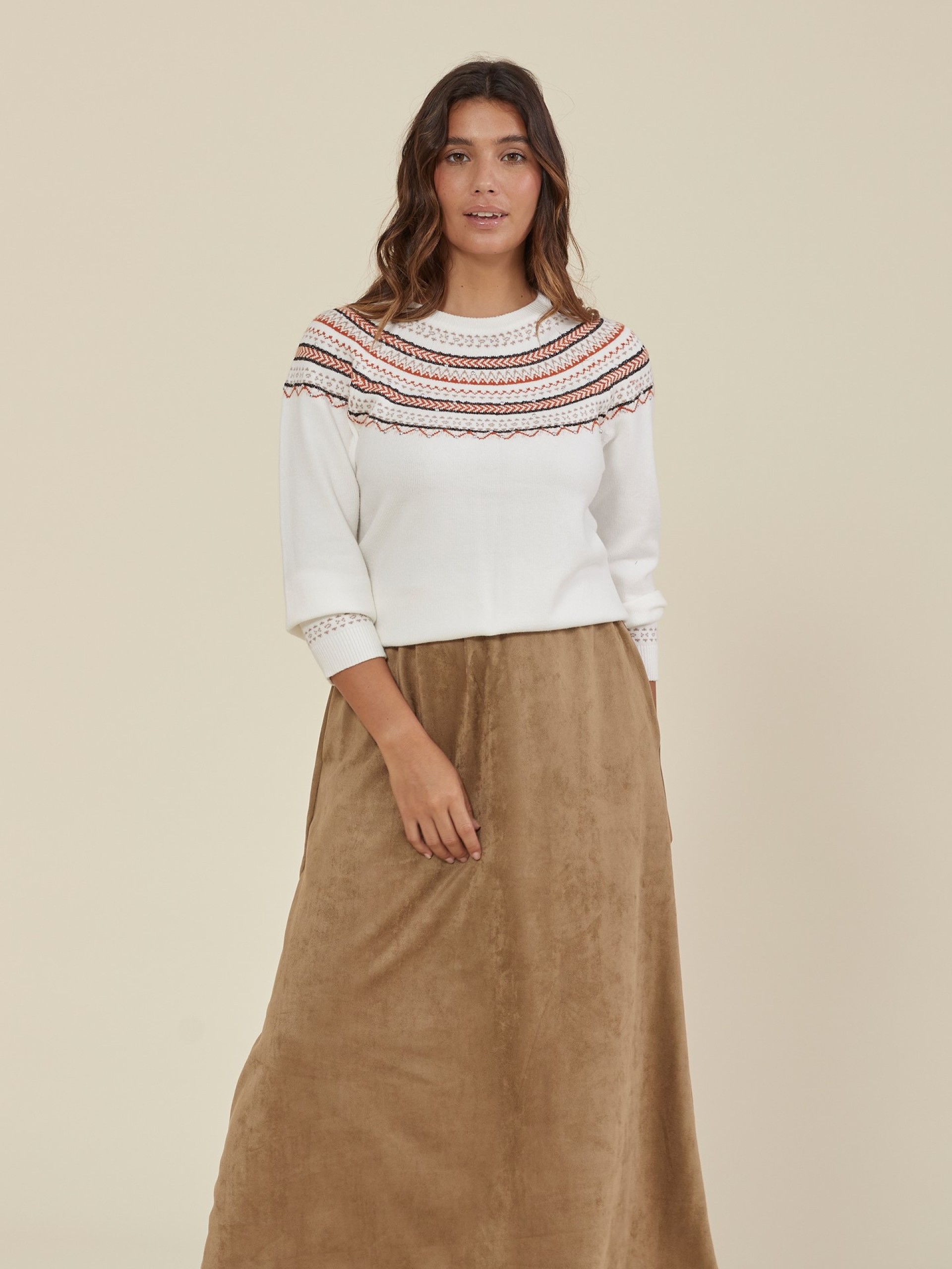 Camisola De Malha Com Padrao