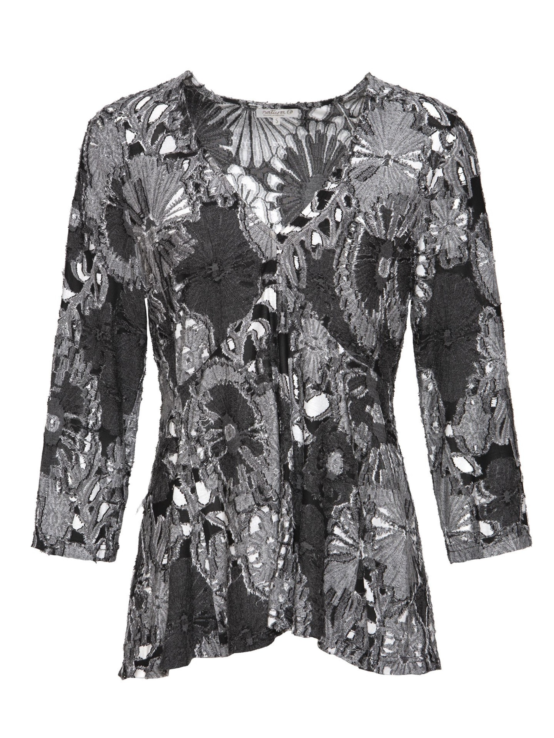 Blusa De Malha Cinza