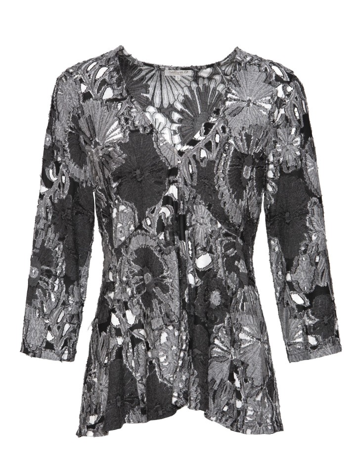 Blusa De Malha Cinza