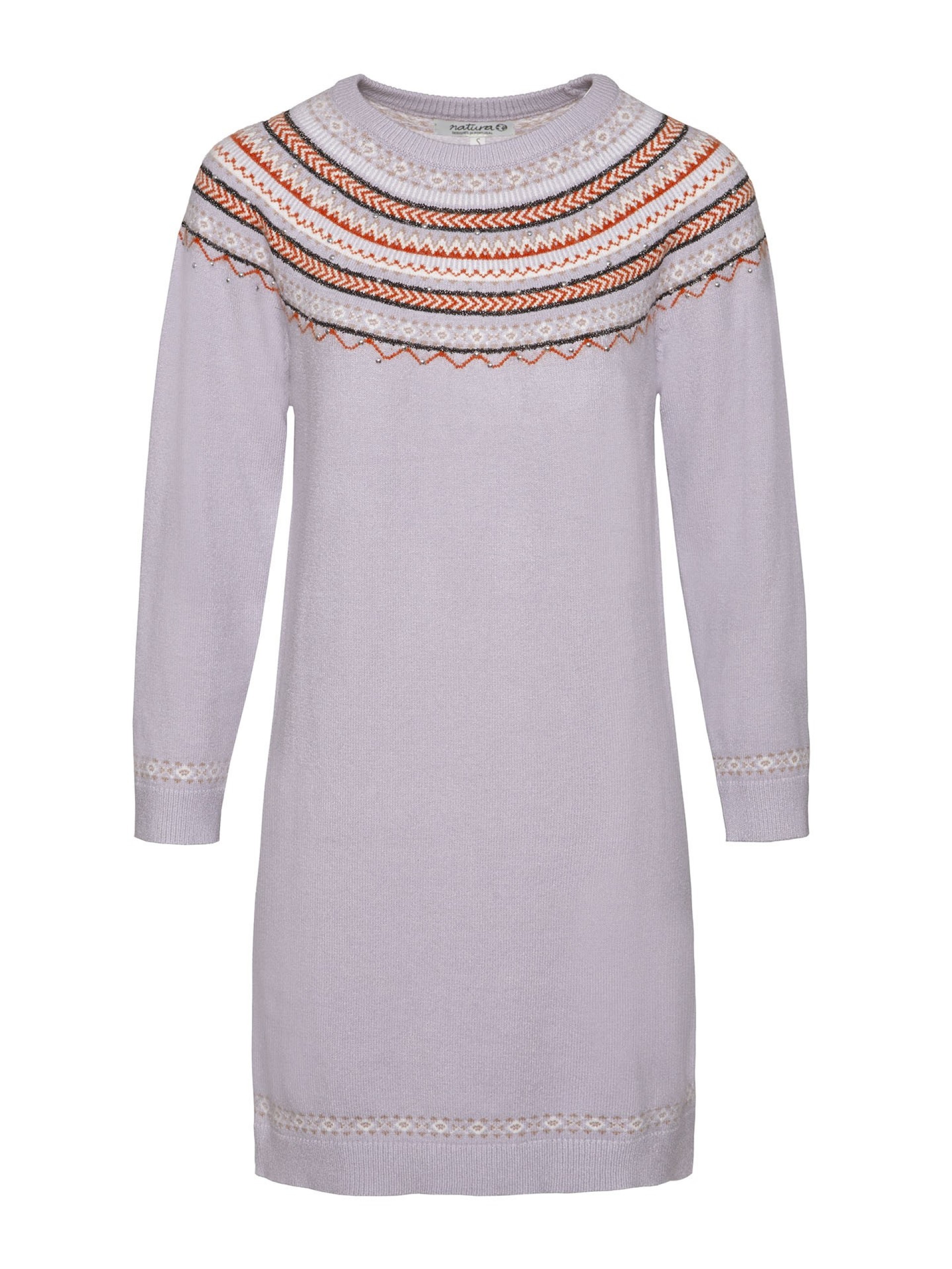 Vestido Curto De Malha Com Padrao