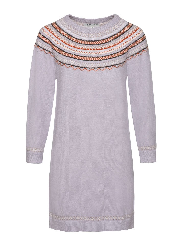 Vestido Curto De Malha Com Padrao