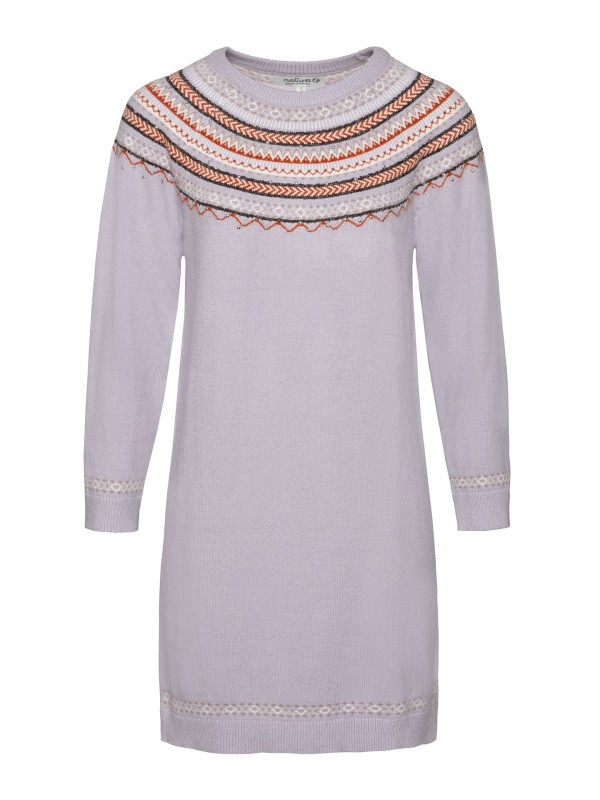 Vestido Curto De Malha Com Padrao