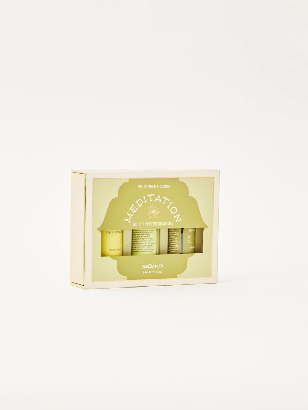 Conjunto de 3 oleos essenciais Meditacao