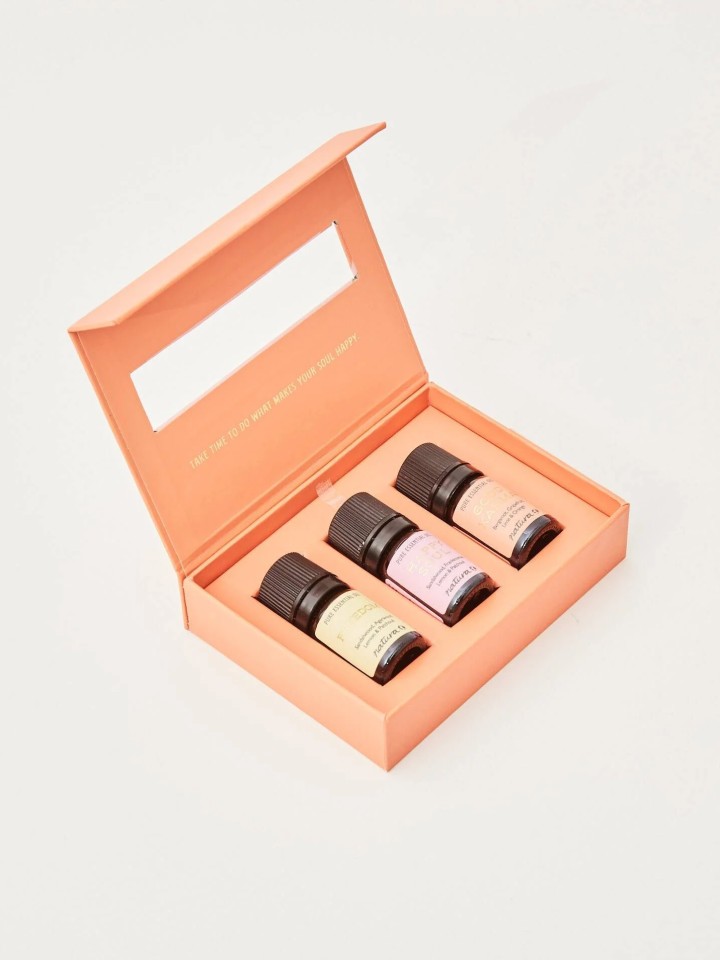 Conjunto de 3 oleos essenciais Felicidade