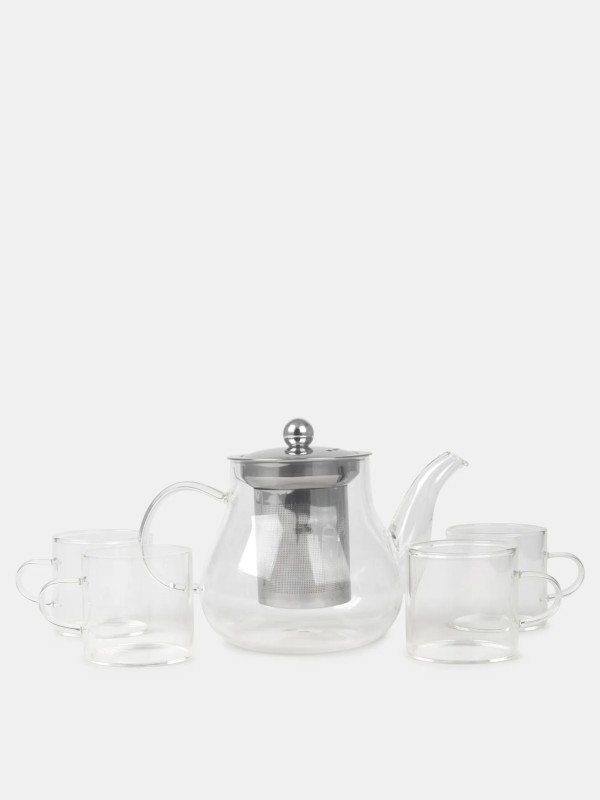 Conjunto de vidro com 4 chavenas