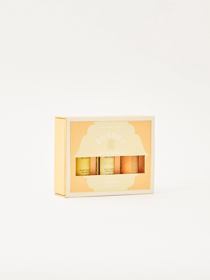 Conjunto de 3 oleos essenciais Energia