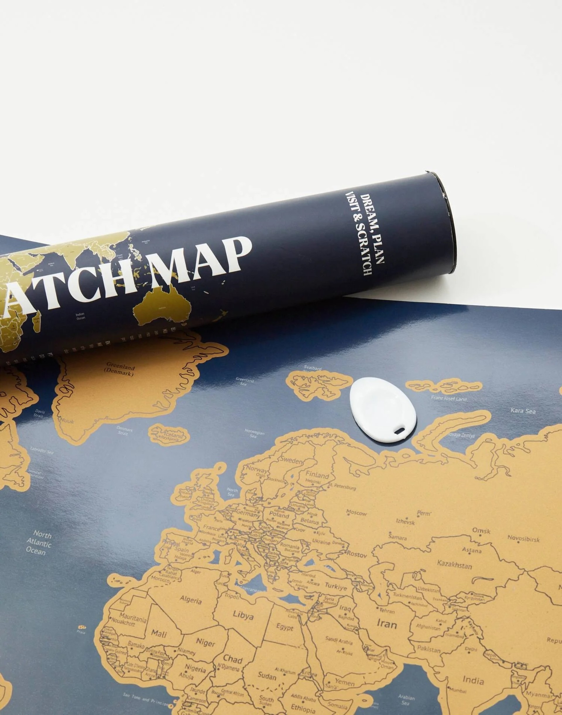 Mapa-mundo para riscar