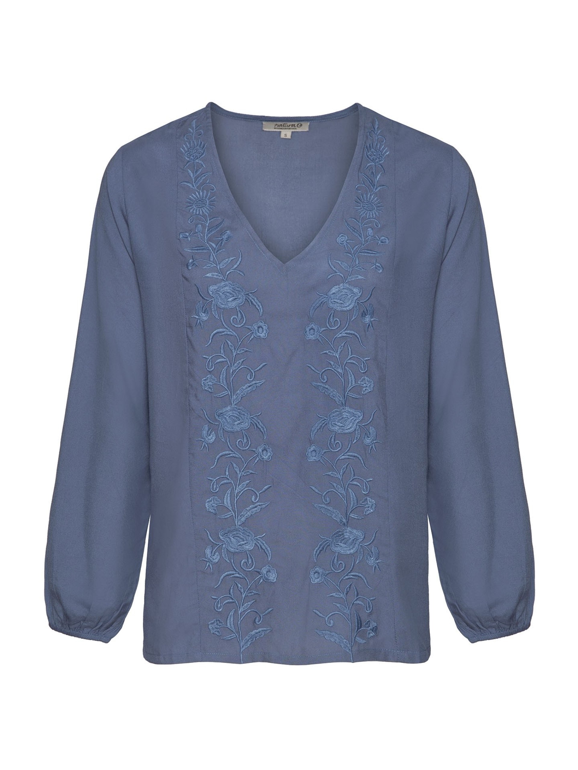 Blusa Solida Com Bordados