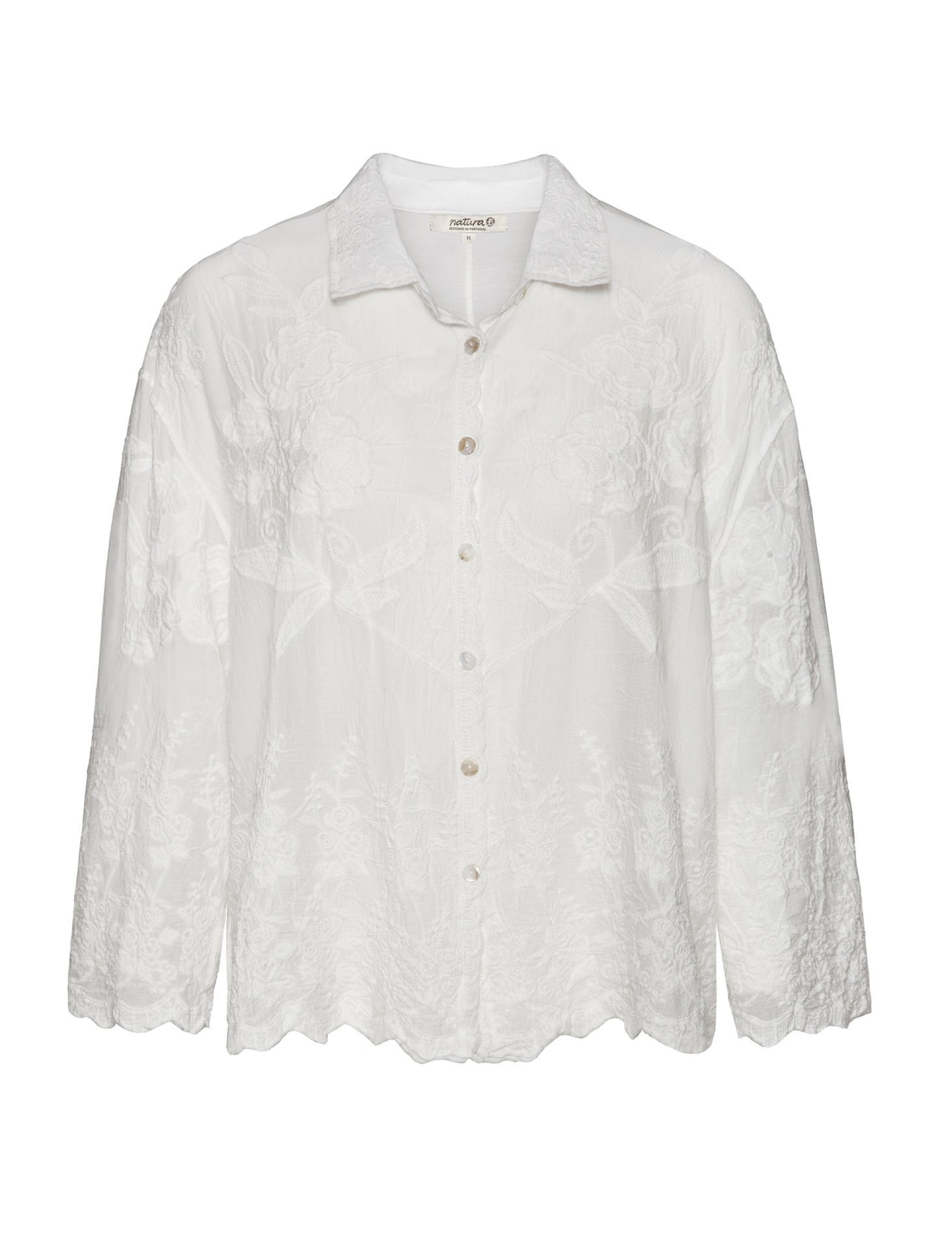 Camisa Solida Bordada