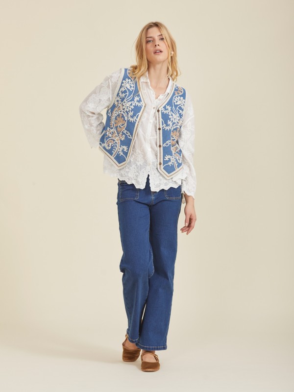 Colete Denim Colete Denim