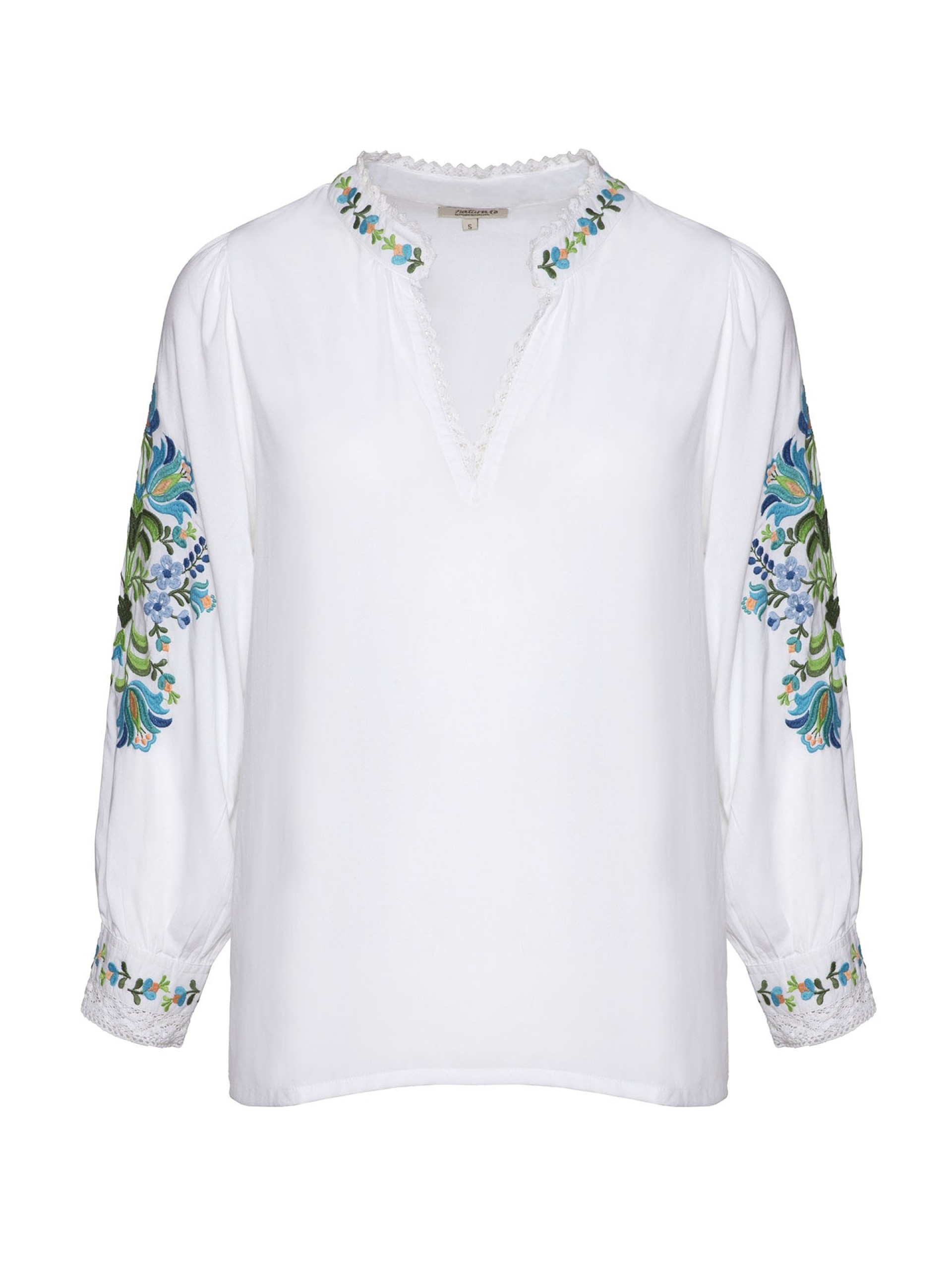 Blusa Branca Com Bordados