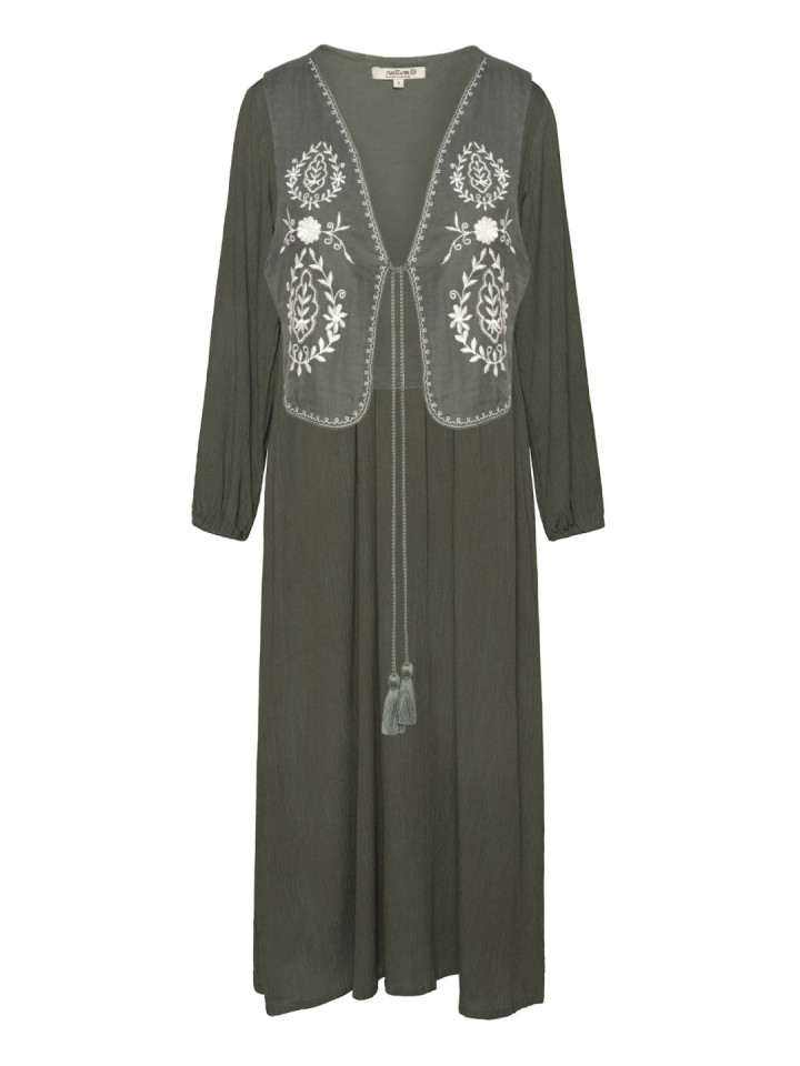 Vestido Comprido Com Colete