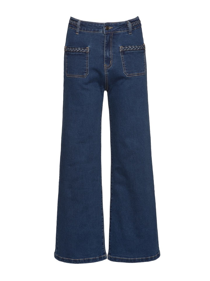 Jeans High-Waist Com tranca