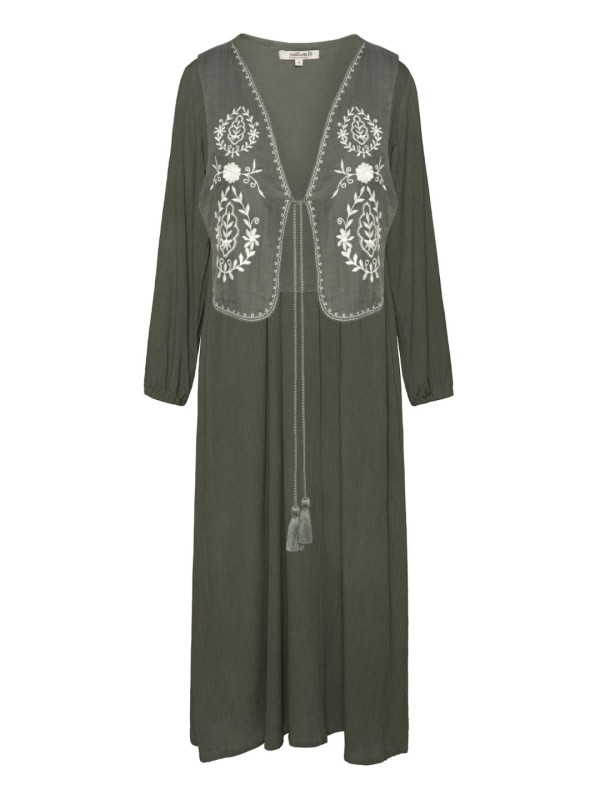 Vestido Comprido Com Colete Vestido Comprido Com Colete