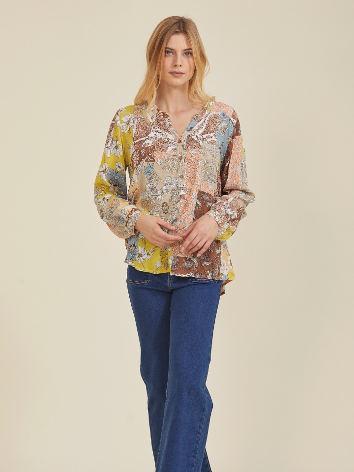 Blusa Patchwork
