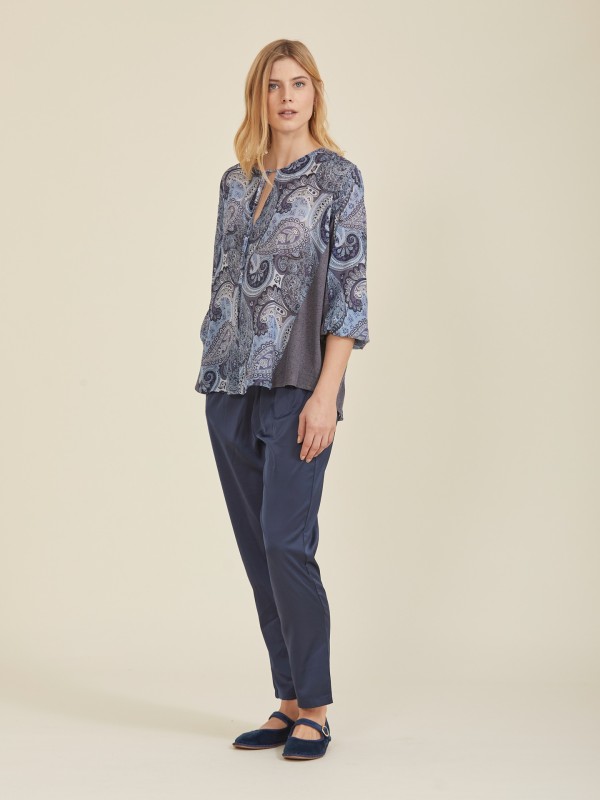 Blusa Malha Com Estampado Blusa Malha Com Estampado