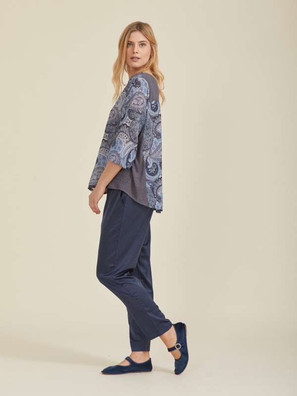 Blusa Malha Com Estampado Blusa Malha Com Estampado