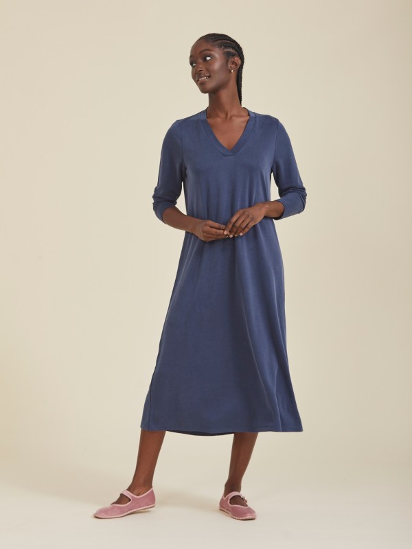 Vestido Midi Solido Vestido Midi Solido