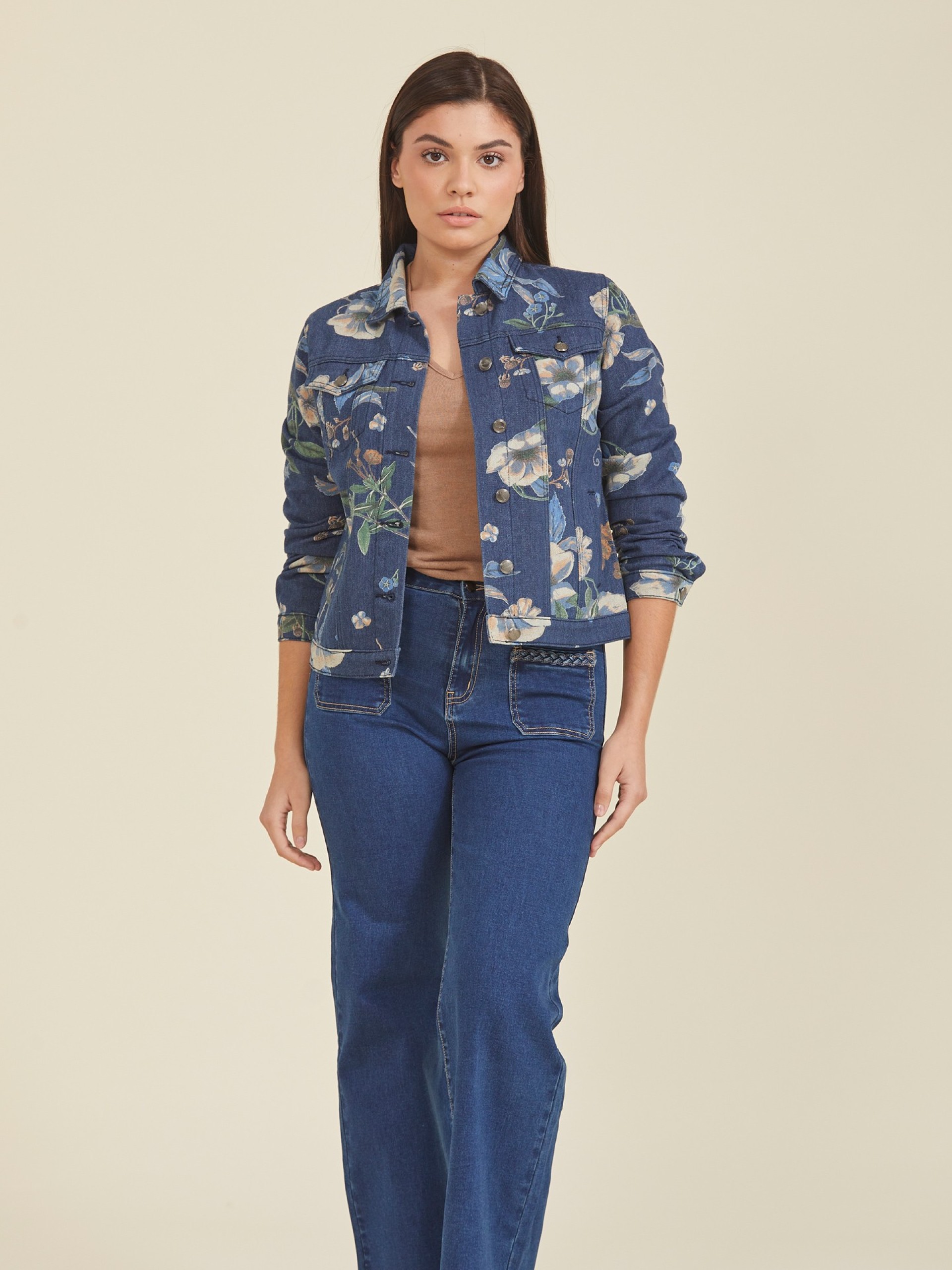 Blusao De Ganga Estampado