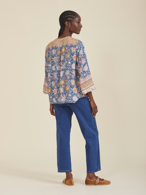 Blusa Placement Azul Blusa Placement Azul