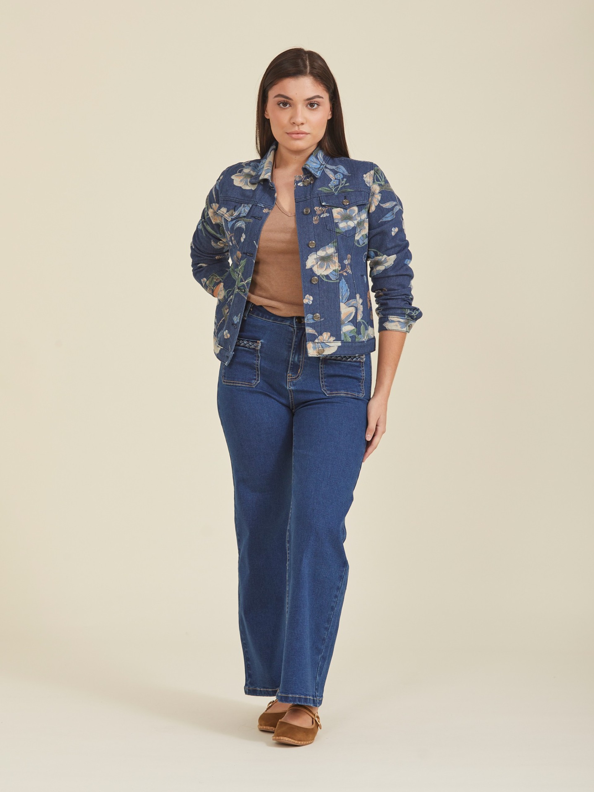 Blusao De Ganga Estampado