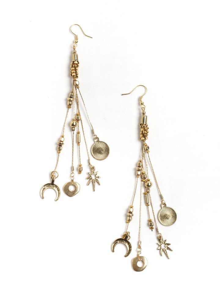 Brincos Golden Charms