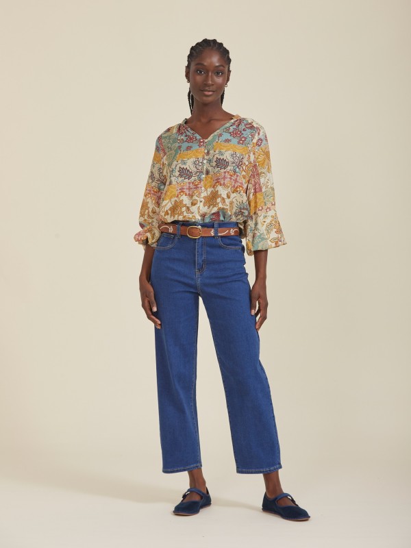 Blusa Patchwork Laranja Blusa Patchwork Laranja
