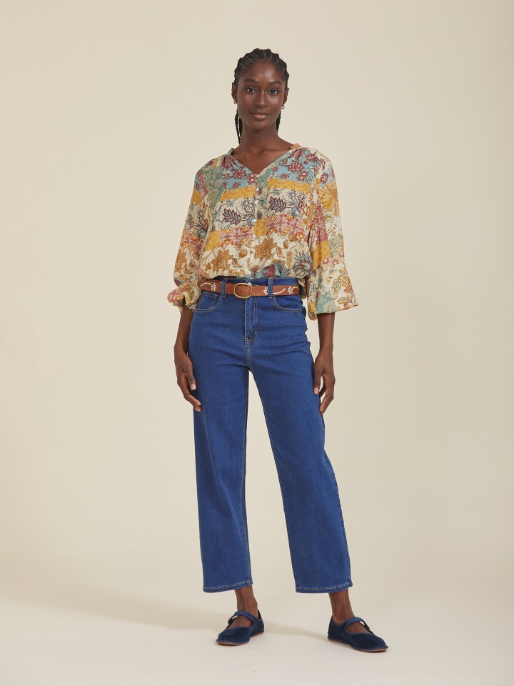 Blusa Patchwork Laranja