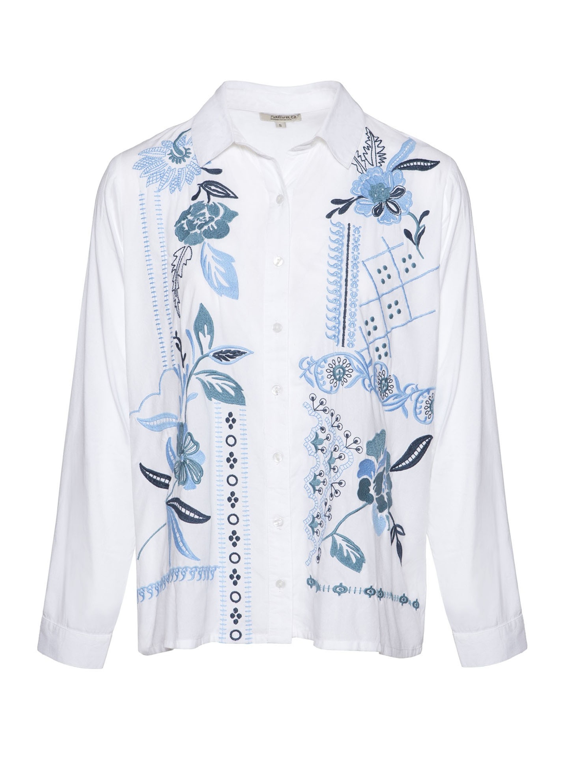 Camisa Branca Com Bordados