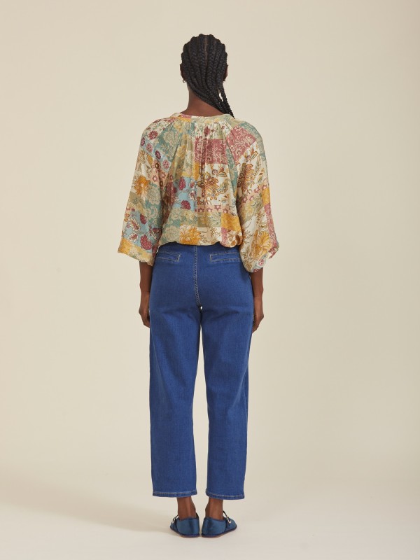 Blusa Patchwork Laranja Blusa Patchwork Laranja