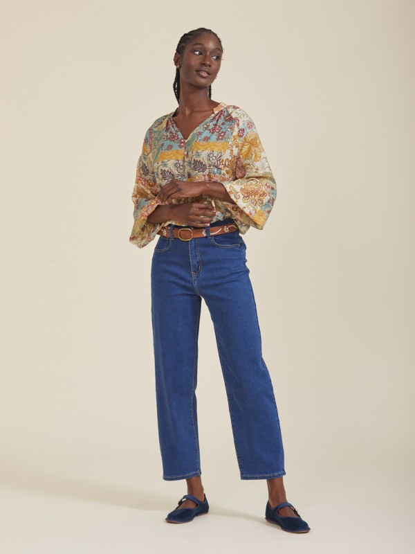 Blusa Patchwork Laranja Blusa Patchwork Laranja