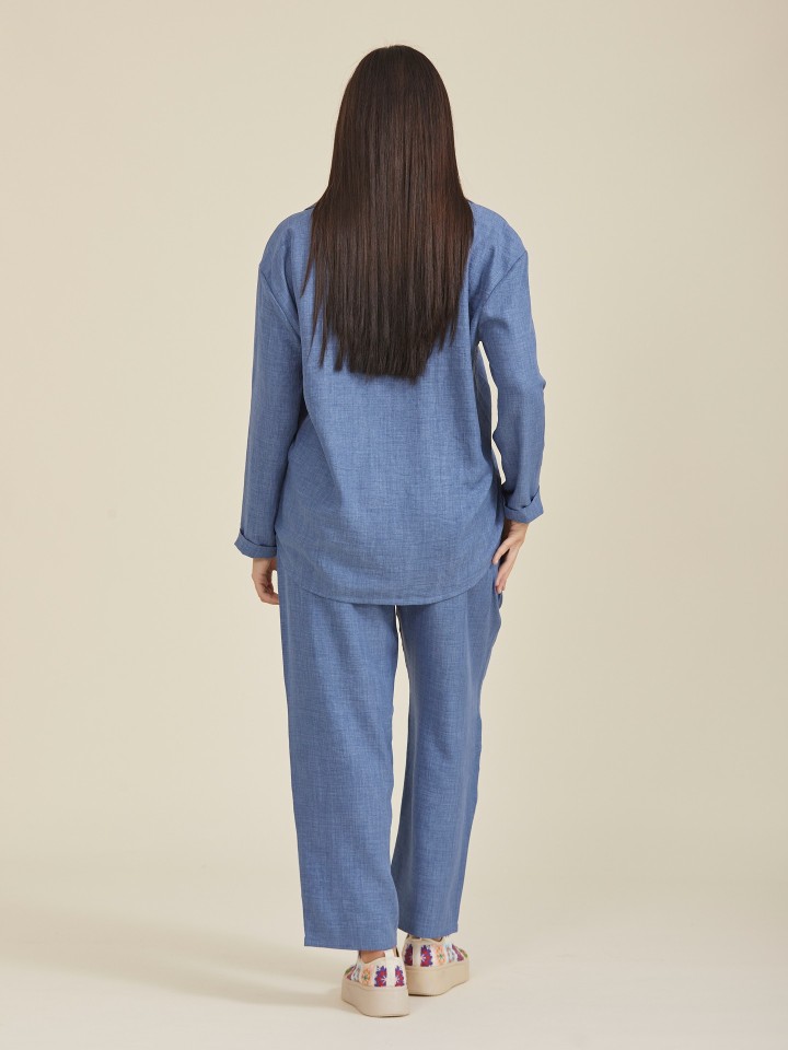 Blusa Solida Azul