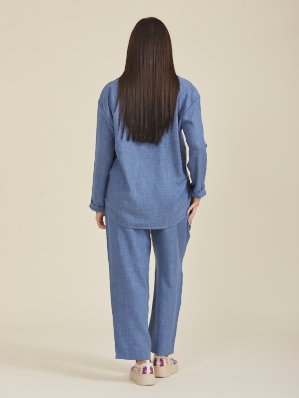 Blusa Solida Azul Blusa Solida Azul