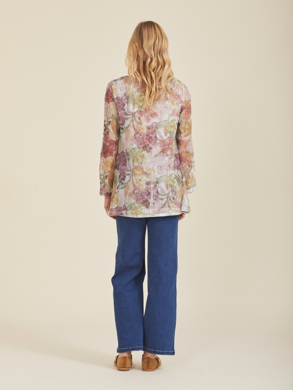 Blusa Dupla Estampada Blusa Dupla Estampada