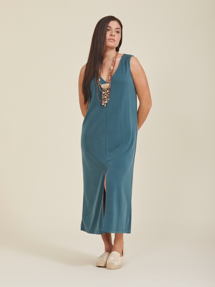 Vestido Midi Solido