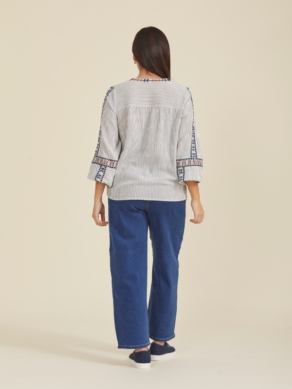 Blusa Riscas Blusa Riscas
